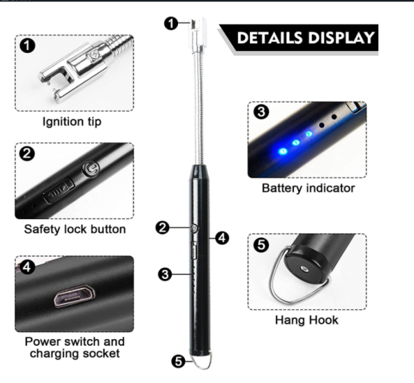 Livora Rechargeable Spark Arc Lighter